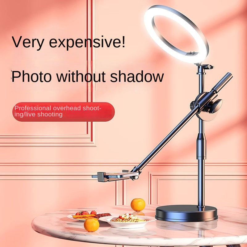 Support Smartphone Vue de Dessus pour Food & Live avec Lampe