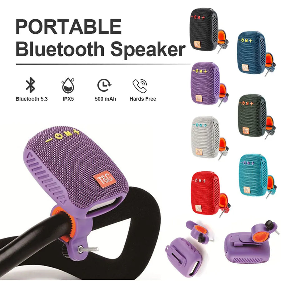 Enceinte Bluetooth Vélo Étanche - Fixation Guidon
