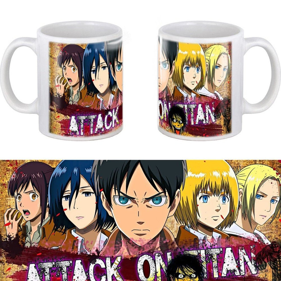 3D Attack on Titan Eren Team Ceramic Coffee Mug